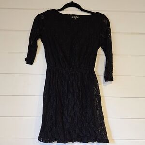 BeBop Black Lace Long Sleeve Dress (S)